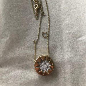 OBO! House of Harlow Sunburst small necklace gold